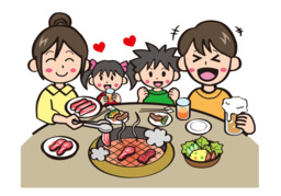 eat outのイラスト